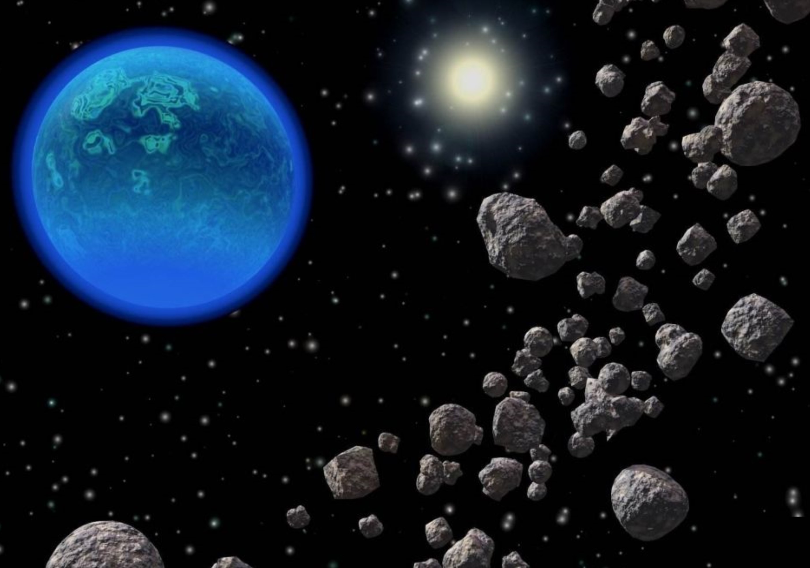 茫茫宇宙，為啥飄蕩著這么多石頭，由石頭組成的行星有幾多